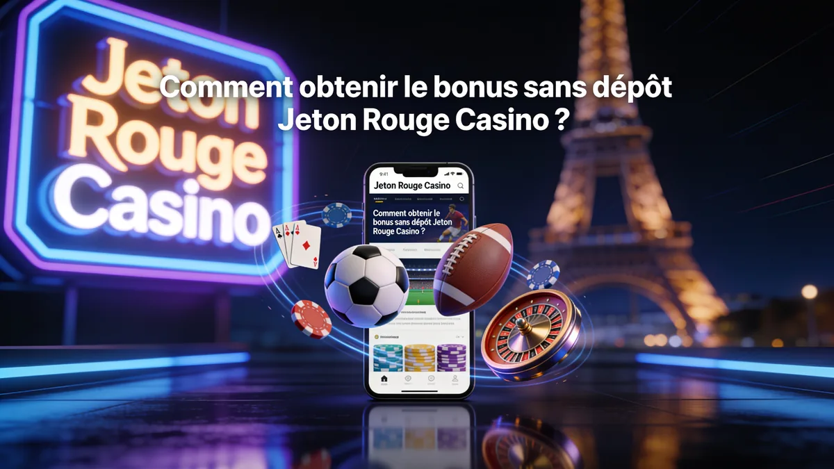 Comment obtenir le bonus sans dépôt Jeton Rouge Casino ? — jeton rouge casino en France